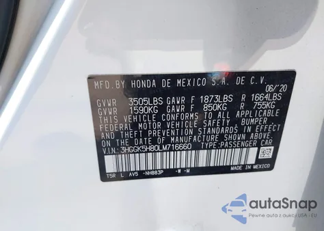 2020 Honda Fit Ex from USA, damaged, VIN 3HGGK5H80LM716660